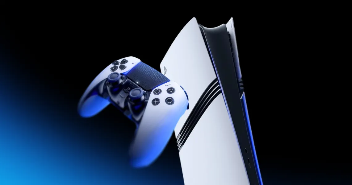 Virtwave banner of a PS5 console and controller, used for our Tales of Eternia Remastered release time, price and editions guide